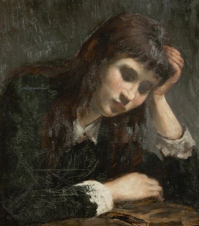 Niña leyendo de Jaroslav Cermak